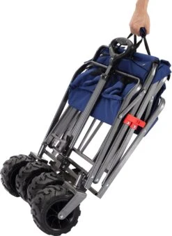 AREBOS Handkar | Transportwagen | Apparatuurwagen | Opvouwbaar | Blauw -Buiten Kamperen 873x1200