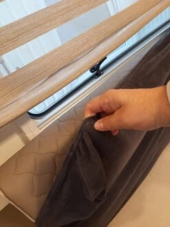 Bankhoes Voor Camper / Mobilhome / Caravan Carré Stretch Badstofhoes Per Stuk Kleur Antraciet Universeel Model -Buiten Kamperen 900x1200 26