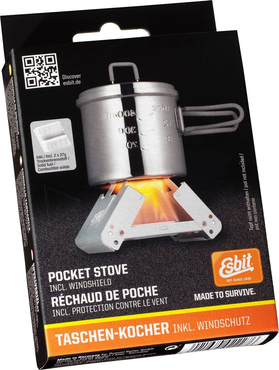 Esbit Brander Pocket Stove M - Incl 2x27 Gr Esbit Blokjes - Compact 7 Esbit Brander Pocket Stove M - Incl 2x27 Gr Esbit Blokjes - Compact - Afbeelding 5