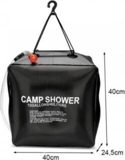 Merkloos Buitendouche Solar - Camping Douche - Solar Buitendouche - Buitendouche Met Warm Water - Zonnedouche - Draagbare Douche - Douchezak 40L -Buiten Kamperen 938x1200 2