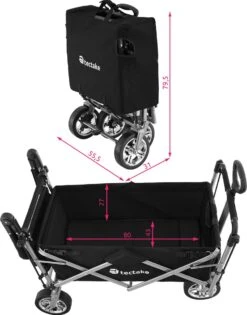 Tectake - Opvouwbare Bolderwagen Handkar Nico Zwart - 403549 16 Tectake - Opvouwbare Bolderwagen Handkar Nico Zwart - 403549 -Buiten Kamperen 942x1200 1