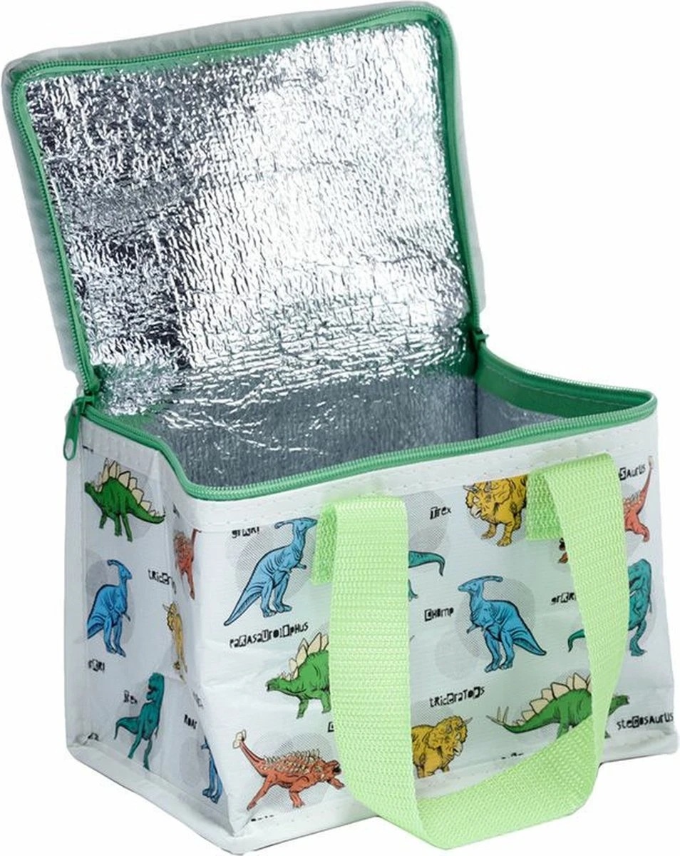 Kleine Lunch/sixpack Koeltas - Dinosaurus Print - 21 X 16 Cm - 4,7 L 9 Kleine Lunch/sixpack Koeltas - Dinosaurus Print - 21 X 16 Cm - 4,7 L - Afbeelding 7