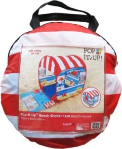 Pop-Up Strandtent: Beach Hut - Speeltent -Buiten Kamperen 986x1200