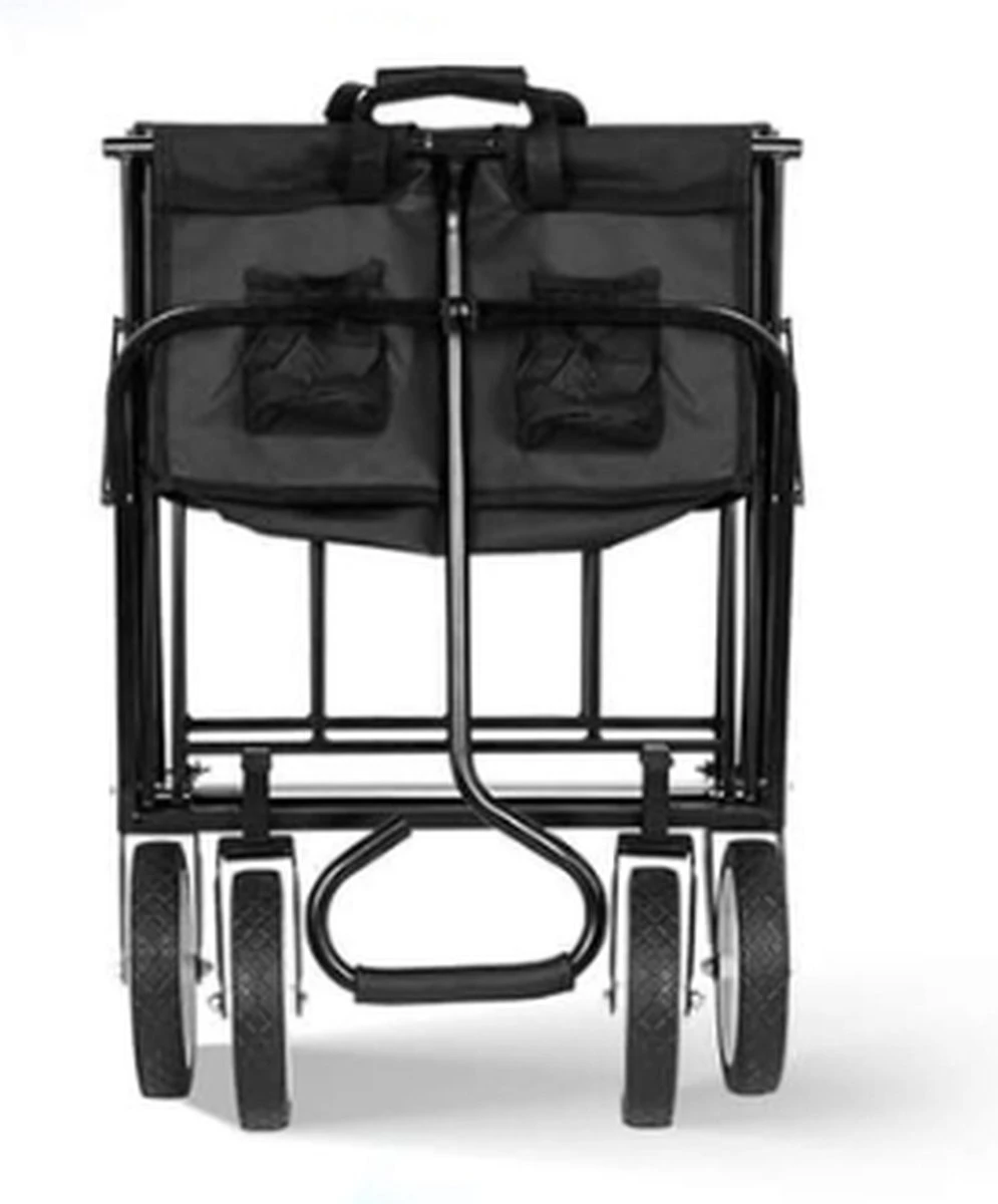 Rijoka Opvouwbare Bolderkar/Bolderwagen | Zwart 4 Rijoka Opvouwbare Bolderkar/Bolderwagen | Zwart - Afbeelding 2